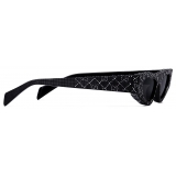 Gucci - Occhiale da Sole Cat-Eye - Nero con Cristalli - Gucci Eyewear