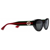 Gucci - Occhiale da Sole Cat-Eye - Nero Grigio - Gucci Eyewear