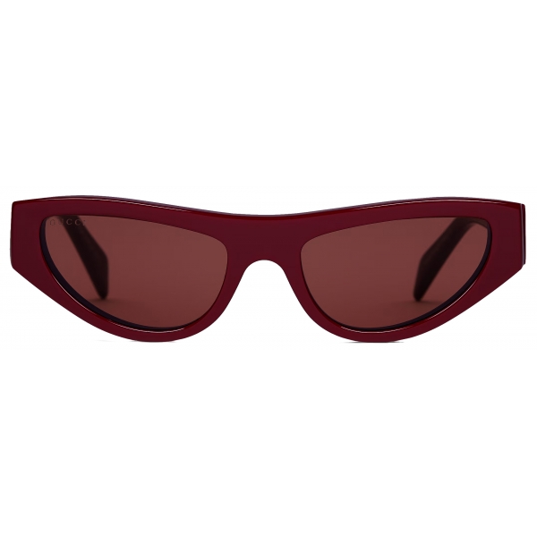 Gucci - Occhiale da Sole Cat-Eye - Rosso Ancora - Gucci Eyewear