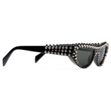 Gucci - Cat-Eye Sunglasses - Black with Studs - Gucci Eyewear