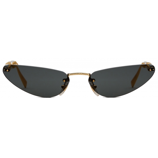 Gucci - Occhiale da Sole Cat-Eye - Oro Grigio - Gucci Eyewear