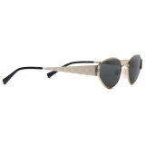 Gucci - Geometric Sunglasses - Gold Grey - Gucci Eyewear