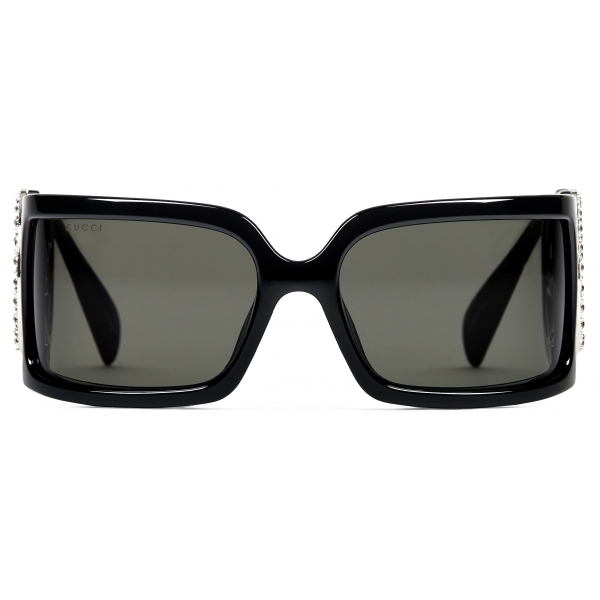 Gucci - Rectangular Sunglasses - Black Grey - Gucci Eyewear