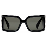 Gucci - Occhiale da Sole Rettangolari - Nero Grigio - Gucci Eyewear