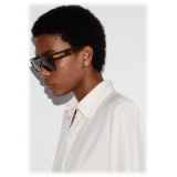 Gucci - Rectangular Sunglasses - Black Grey with Crystals - Gucci Eyewear