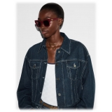 Gucci - Occhiale da Sole Rotondi - Rosso Ancora - Gucci Eyewear