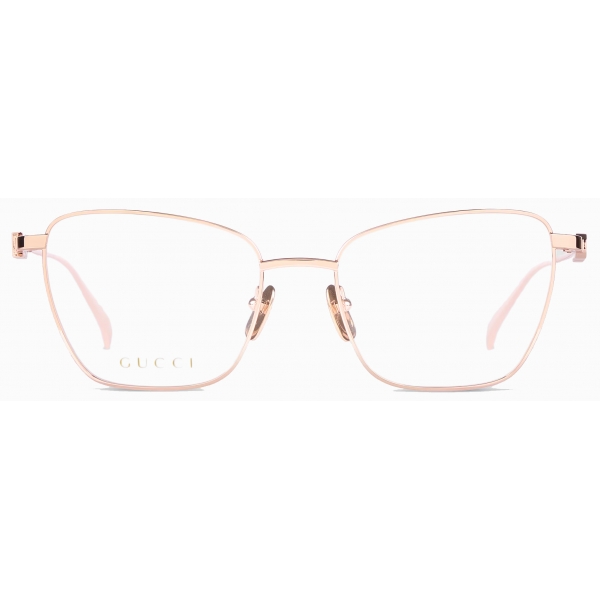Gucci - Occhiale da Vista a Farfalla - Oro Rosa - Gucci Eyewear