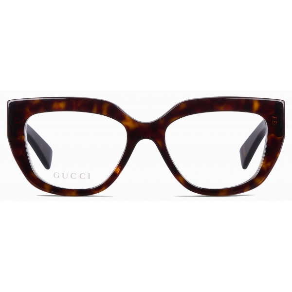 Gucci - Occhiale da Vista Cat-Eye - Tartaruga Marrone - Gucci Eyewear
