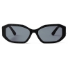 Jimmy Choo - Nola - Occhiali da Sole Neri Ovali - Jimmy Choo Eyewear