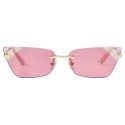 Jimmy Choo - Soraya - Occhiali da Sole Cat-Eye Oro Pallido - Jimmy Choo Eyewear