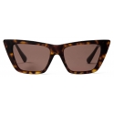 Jimmy Choo - Haley - Brown Havana Cat Eye Sunglasses - Jimmy Choo Eyewear