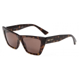 Jimmy Choo - Haley - Brown Havana Cat Eye Sunglasses - Jimmy Choo Eyewear