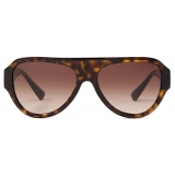 Jimmy Choo - Eira - Brown Havana Aviator Sunglasses - Jimmy Choo Eyewear