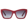 Jimmy Choo - Elina - Occhiali da Sole Cat-Eye Rosso Mirtillo - Jimmy Choo Eyewear