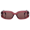 Tom Ford - Cielle Sunglasses - Oval Sunglasses - Shiny Bordeaux Brown - Sunglasses - Tom Ford Eyewear