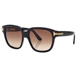 Tom Ford - Occhiali da Sole Icon Square - Nero Marrone Sfumato - Occhiali da Sole - Tom Ford Eyewear