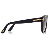Tom Ford - Occhiali da Sole Icon Square - Nero Marrone Sfumato - Occhiali da Sole - Tom Ford Eyewear