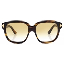 Tom Ford - Icon Square Sunglasses - Havana Yellow - Sunglasses - Tom Ford Eyewear