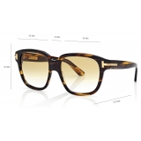 Tom Ford - Icon Square Sunglasses - Havana Yellow - Sunglasses - Tom Ford Eyewear