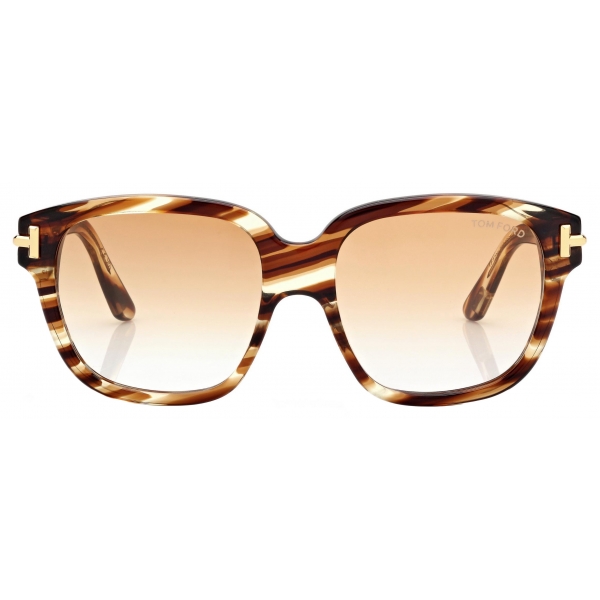 Tom Ford - Icon Square Sunglasses - Havana Brown - Sunglasses - Tom Ford Eyewear