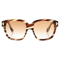 Tom Ford - Icon Square Sunglasses - Havana Brown - Sunglasses - Tom Ford Eyewear