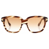 Tom Ford - Icon Square Sunglasses - Havana Brown - Sunglasses - Tom Ford Eyewear