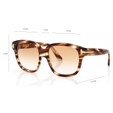 Tom Ford - Icon Square Sunglasses - Havana Brown - Sunglasses - Tom Ford Eyewear
