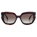 Tom Ford - Saltzman Sunglasses - Butterfly Sunglasses - Gradient Havana - Sunglasses - Tom Ford Eyewear