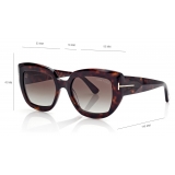 Tom Ford - Saltzman Sunglasses - Butterfly Sunglasses - Gradient Havana - Sunglasses - Tom Ford Eyewear
