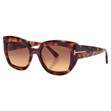 Tom Ford - Saltzman Sunglasses - Butterfly Sunglasses - Tortoise - Sunglasses - Tom Ford Eyewear