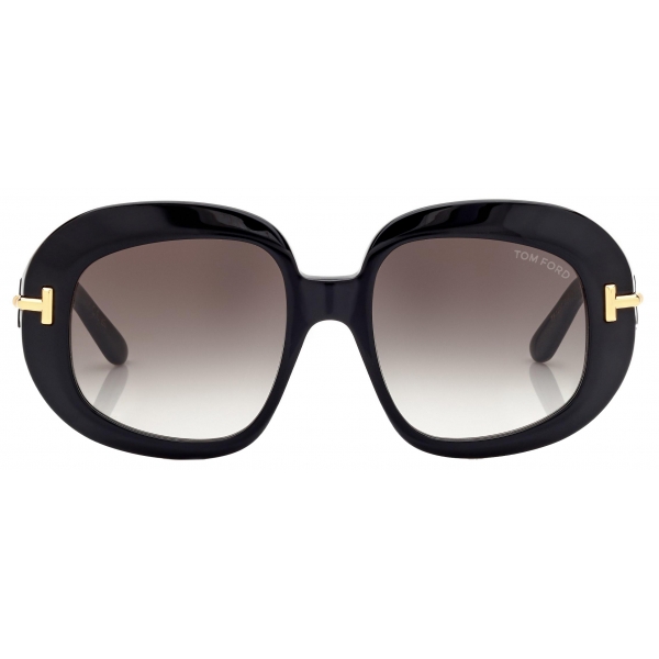 Tom Ford - Icon Round Sunglasses - Butterfly Sunglasses - Black - Sunglasses - Tom Ford Eyewear