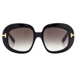 Tom Ford - Icon Round Sunglasses - Butterfly Sunglasses - Black - Sunglasses - Tom Ford Eyewear
