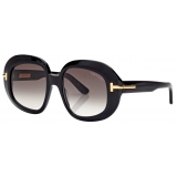 Tom Ford - Icon Round Sunglasses - Butterfly Sunglasses - Black - Sunglasses - Tom Ford Eyewear