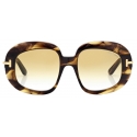 Tom Ford - Icon Round Sunglasses - Butterfly Sunglasses - Havana Yellow - Sunglasses - Tom Ford Eyewear