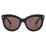 Tom Ford - Odette Sunglasses - Oversized Butterfly Sunglasses - Black Brown - Sunglasses - Tom Ford Eyewear
