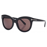 Tom Ford - Odette Sunglasses - Oversized Butterfly Sunglasses - Black Brown - Sunglasses - Tom Ford Eyewear