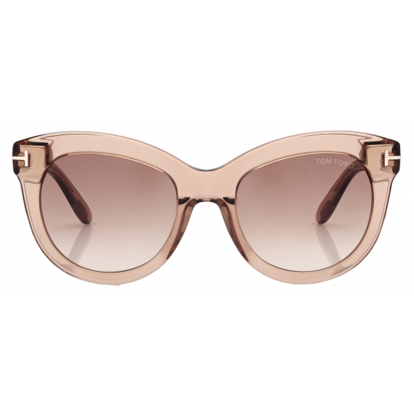 Tom Ford - Odette Sunglasses - Oversized Butterfly Sunglasses - Champagne - Sunglasses - Tom Ford Eyewear