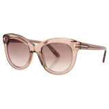 Tom Ford - Occhiali da Sole Odette - Occhiali da Sole a Farfalla Oversize - Champagne - Occhiali da Sole - Tom Ford Eyewear