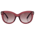 Tom Ford - Odette Sunglasses - Butterfly Sunglasses - Shiny Bordeaux - Sunglasses - Tom Ford Eyewear