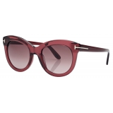 Tom Ford - Odette Sunglasses - Butterfly Sunglasses - Shiny Bordeaux - Sunglasses - Tom Ford Eyewear