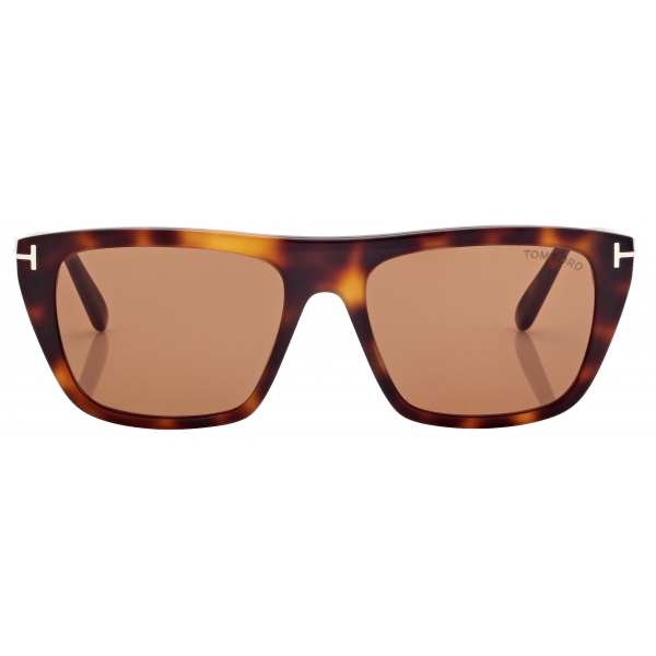 Tom Ford - Aslan Sunglasses - Rectangular Sunglasses - Vintage Havana - Sunglasses - Tom Ford Eyewear