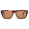 Tom Ford - Occhiali da Sole Aslan - Occhiali da Sole Rettangolare - Havana Vintage - Occhiali da Sole - Tom Ford Eyewear
