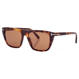 Tom Ford - Aslan Sunglasses - Rectangular Sunglasses - Vintage Havana - Sunglasses - Tom Ford Eyewear