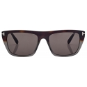 Tom Ford - Aslan Sunglasses - Rectangular Sunglasses - Grey Havana - Sunglasses - Tom Ford Eyewear