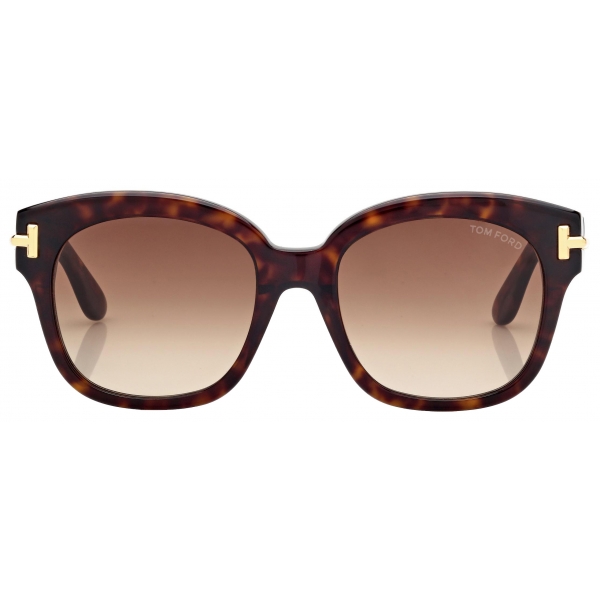 Tom Ford - Aslan Sunglasses - Rectangular Sunglasses - Vintage Havana - Sunglasses - Tom Ford Eyewear