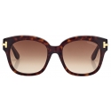 Tom Ford - Icon Oversized Square Sunglasses - Sunglasses - Dark Havana - Sunglasses - Tom Ford Eyewear