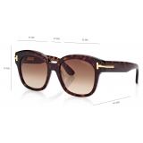 Tom Ford - Aslan Sunglasses - Rectangular Sunglasses - Vintage Havana - Sunglasses - Tom Ford Eyewear
