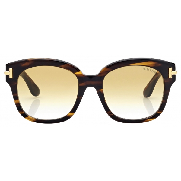 Tom Ford - Aslan Sunglasses - Rectangular Sunglasses - Vintage Havana - Sunglasses - Tom Ford Eyewear