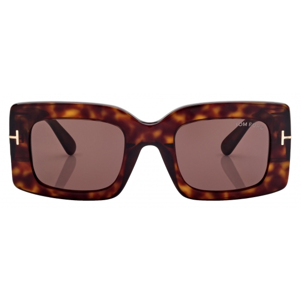 Tom Ford - Brigitta Sunglasses - Rectangular Sunglasses - Dark Havana - Sunglasses - Tom Ford Eyewear