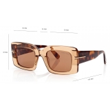 Tom Ford - Brigitta Sunglasses - Rectangular Sunglasses - Dark Havana - Sunglasses - Tom Ford Eyewear